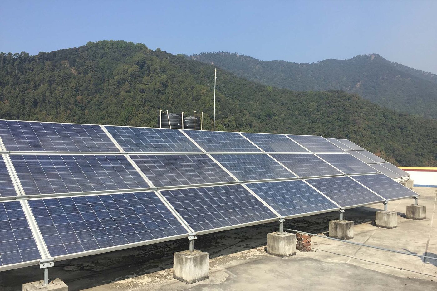 Victron MultiPlus inverter and BlueSolar MPPT charge controller at the monastery