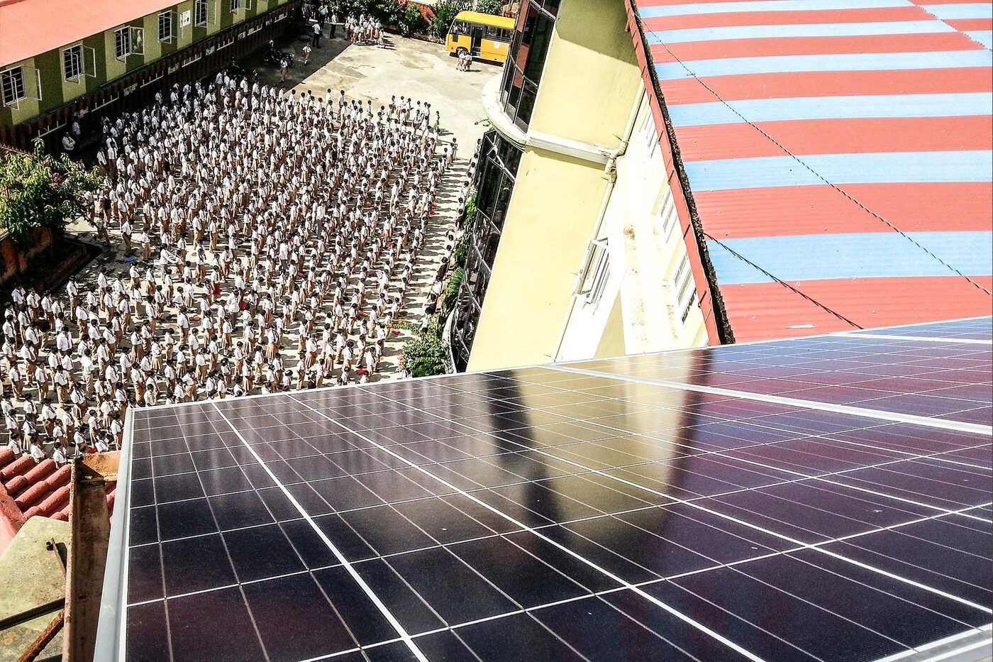 Pushpasadan School solar installation
