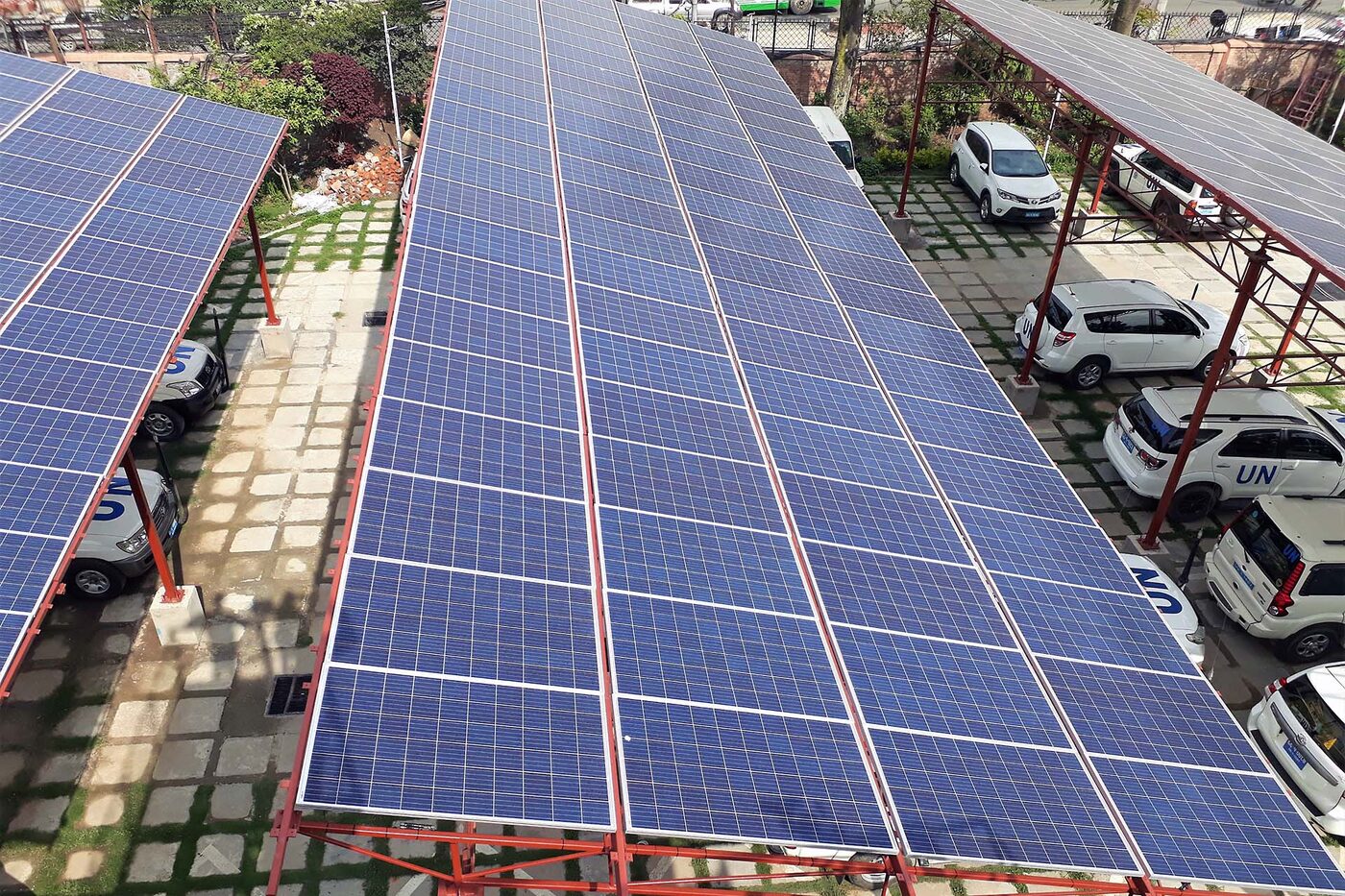 UN Headquarters Kathmandu solar installation